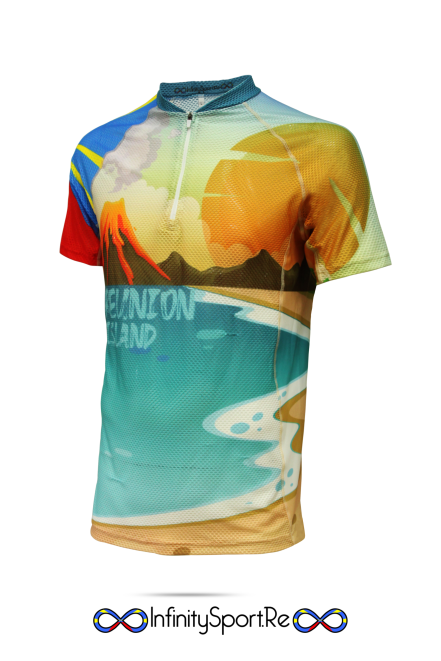 T-Shirt Trail Réunion Mixte Volcan